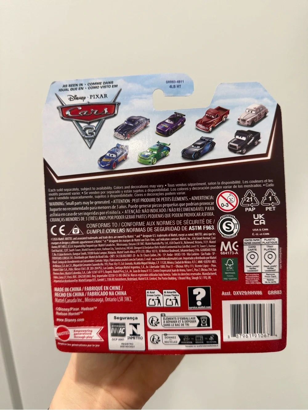 Disney Cars 20th anniversary Blue & Green Tractor Toy Die-Cast